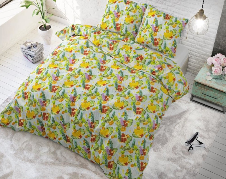 Sleeptime Patalynės Komplektas Vienas Antklodės Užvalkalas Ir Dvi Pagalvių Užvalkalai 200x220 cm 60x70